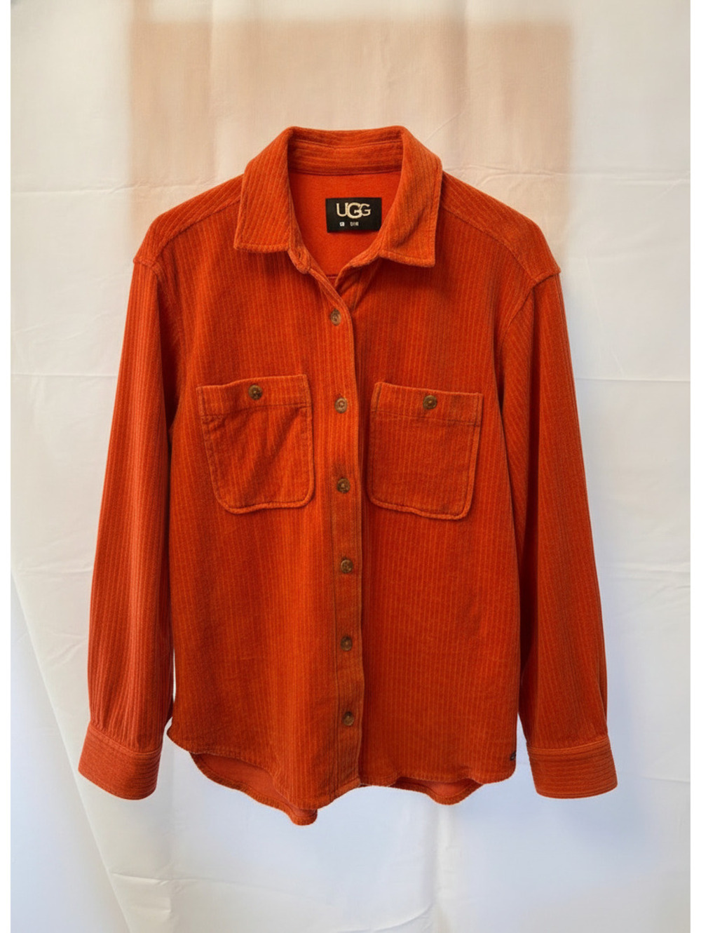 UGG orange corduroy womens shirt